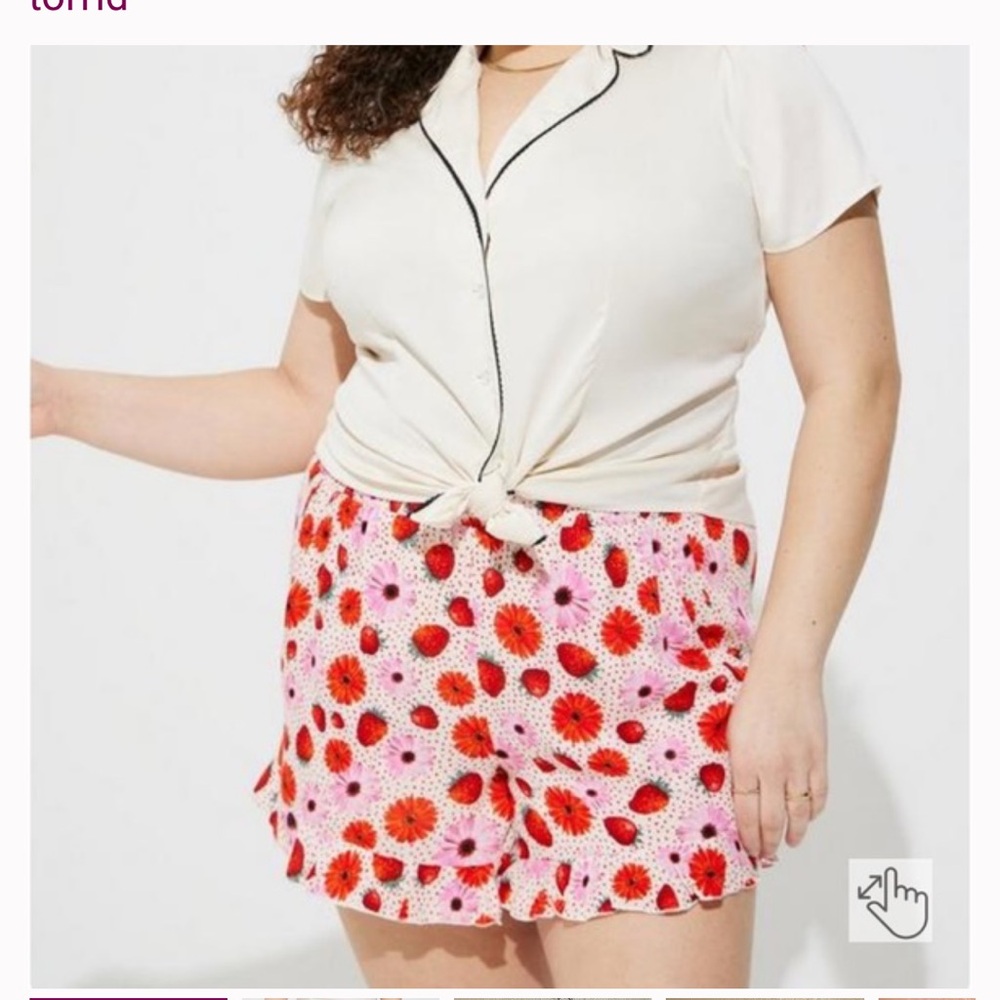Torrid Pink Floral Women's Shorts